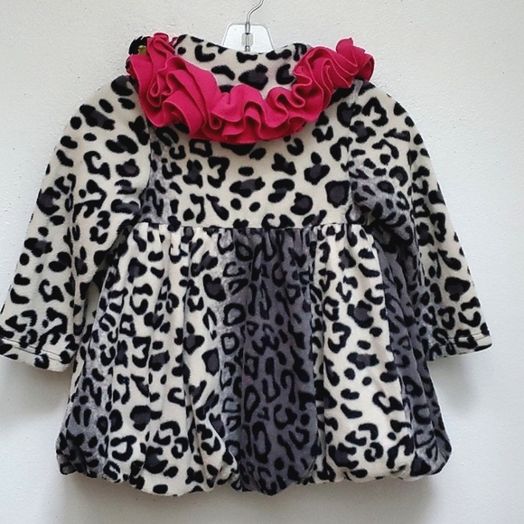 Mack & CO. Girl's Snow Leopard Coat Size 4T - Picture 11 of 11